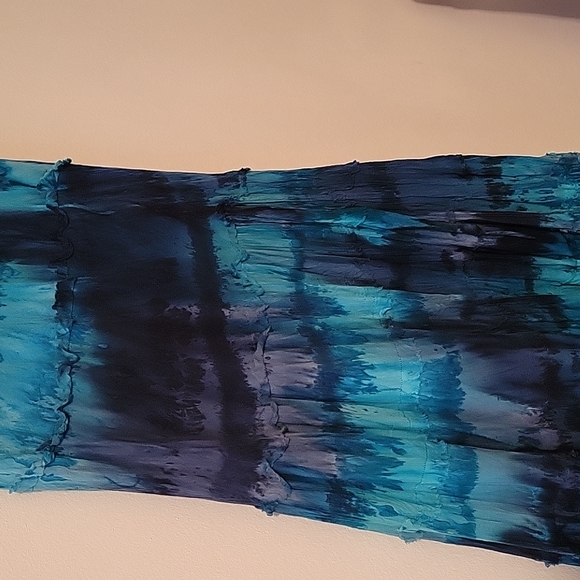 Multi-color broom skirt, never worn, 100% cotton, small - Picture 3 of 5